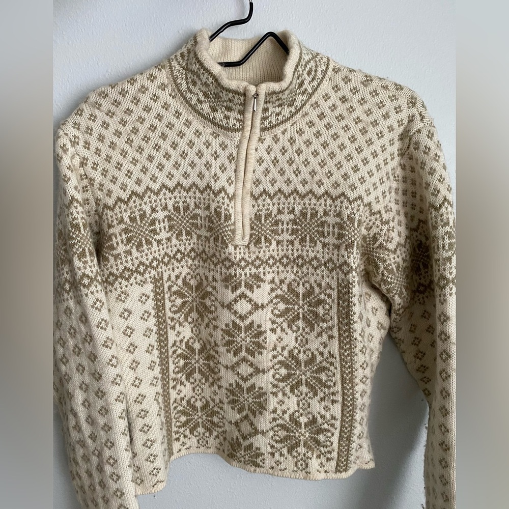 ☘️Vintage Obermeyer Nordic Wool Blend Sweater, size large
